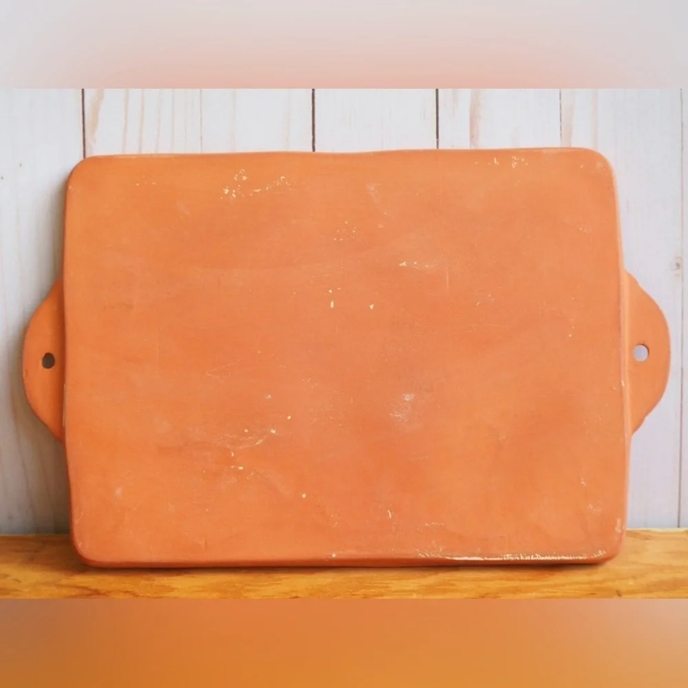 Vintage 90s Heart Cookie Valentine Mold Terra Cotta Bakeware by Boston Warehouse